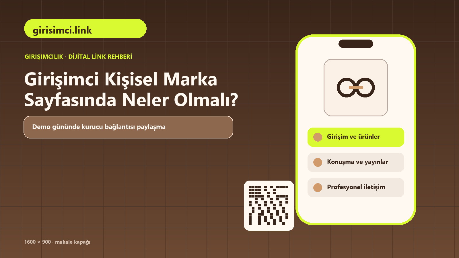Girişimci Kişisel Marka Sayfasında Neler Olmalı konulu girisimci.link rehber kapağı